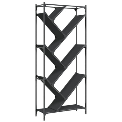 Bokhylla Svart 79x30x180 cm metall