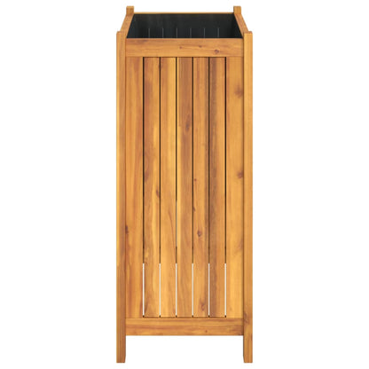 Utomhus Blomkruka Trä med foder 54x31x75 cm massivt akaciaträ