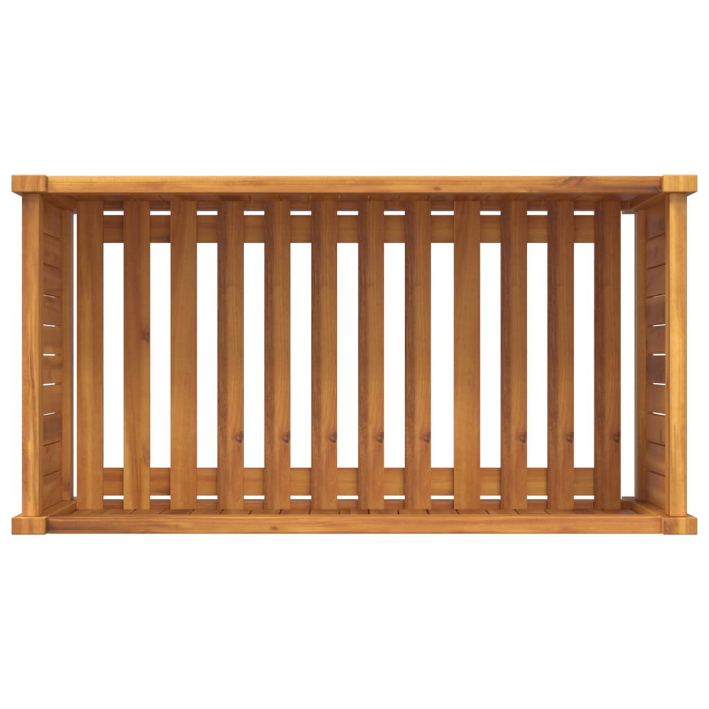 Utomhus Blomkruka Trä med foder 80x42x40 cm massivt akaciaträ