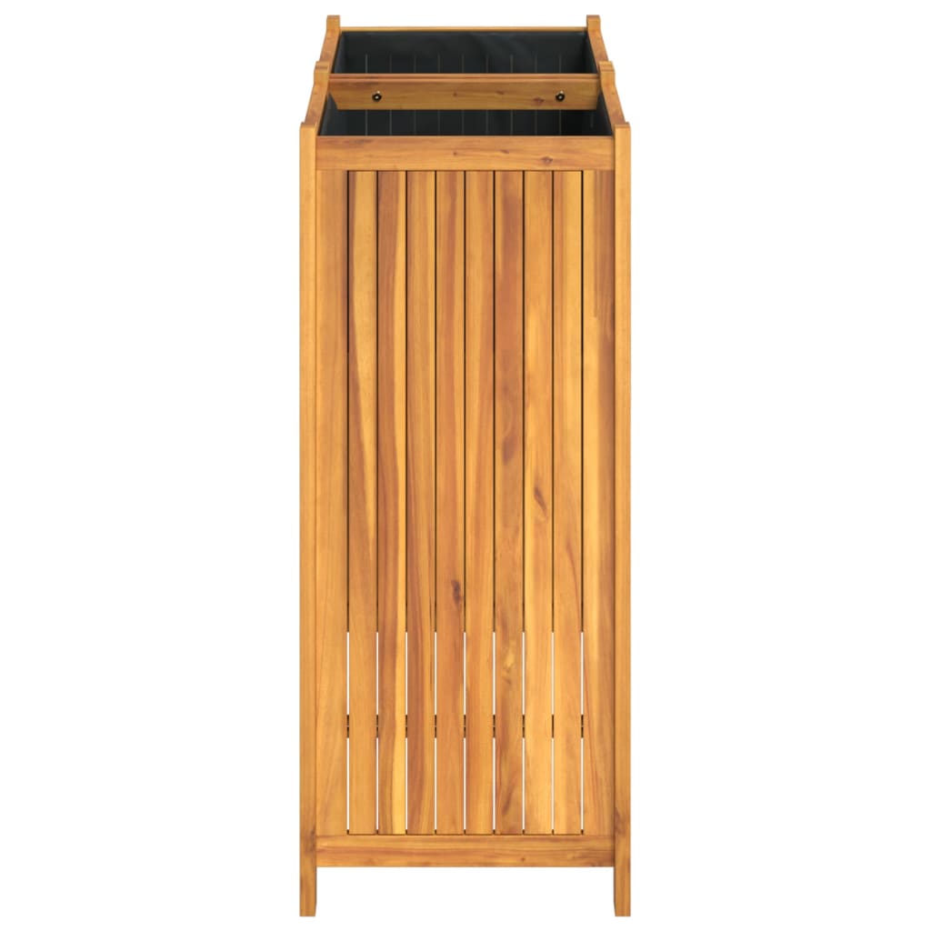 Utomhus Blomkruka Trä med foder 84x42x100 cm massivt akaciaträ