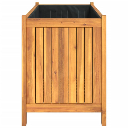 Utomhus Blomkruka Trä med foder 99,5x38x50 cm massivt akaciaträ