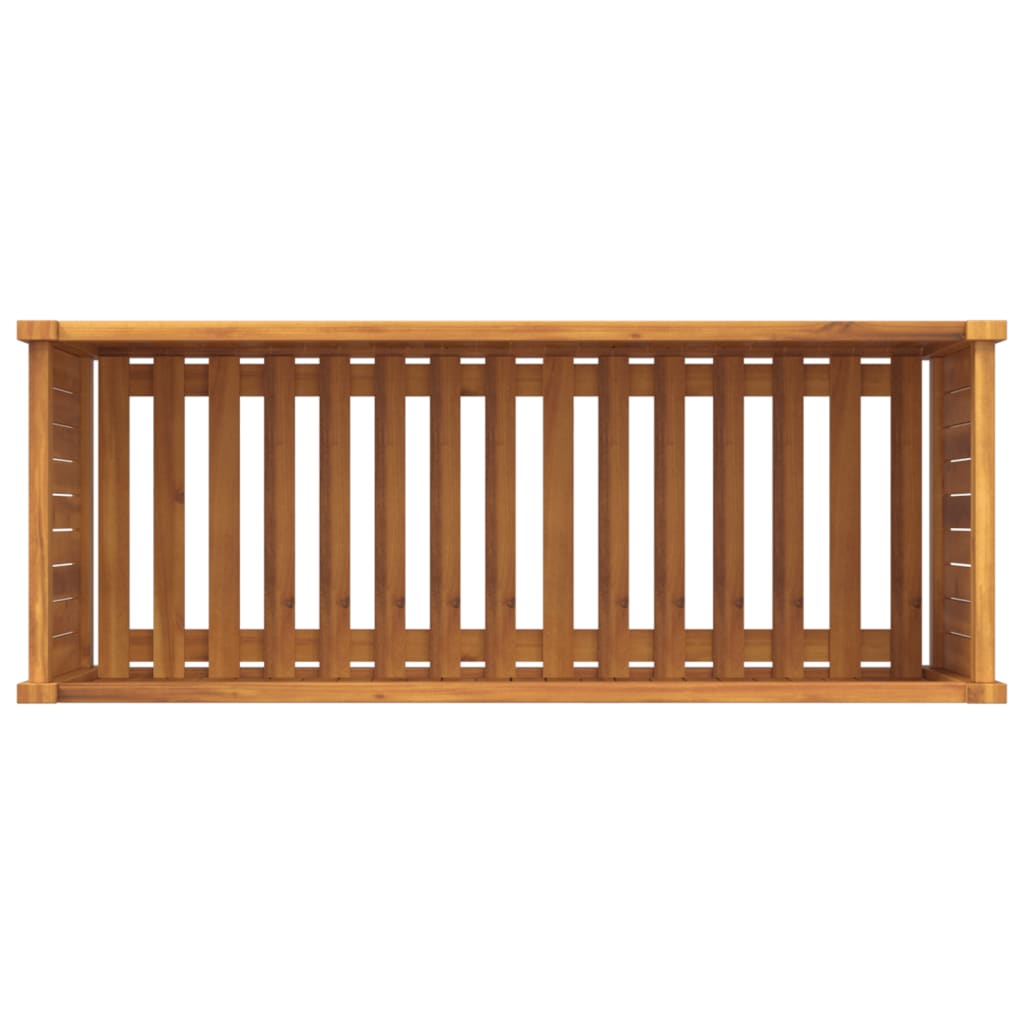Utomhus Blomkruka Trä med foder 99,5x38x50 cm massivt akaciaträ