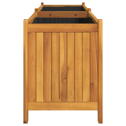 Utomhus Blomkruka Trä med foder 153x38,5x50 cm massivt akaciaträ