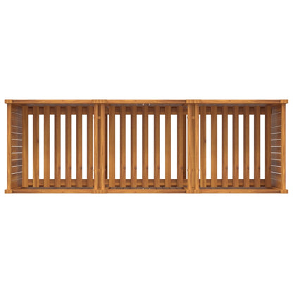 Utomhus Blomkruka Trä med foder 150x50x75 cm massivt akaciaträ