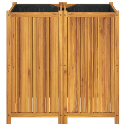 Utomhus Blomkruka Trä med foder 100x50x100 cm massivt akaciaträ