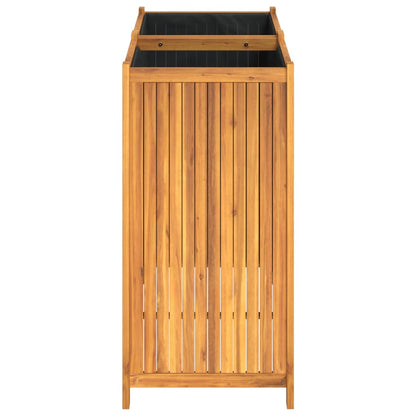 Utomhus Blomkruka Trä med foder 100x50x100 cm massivt akaciaträ