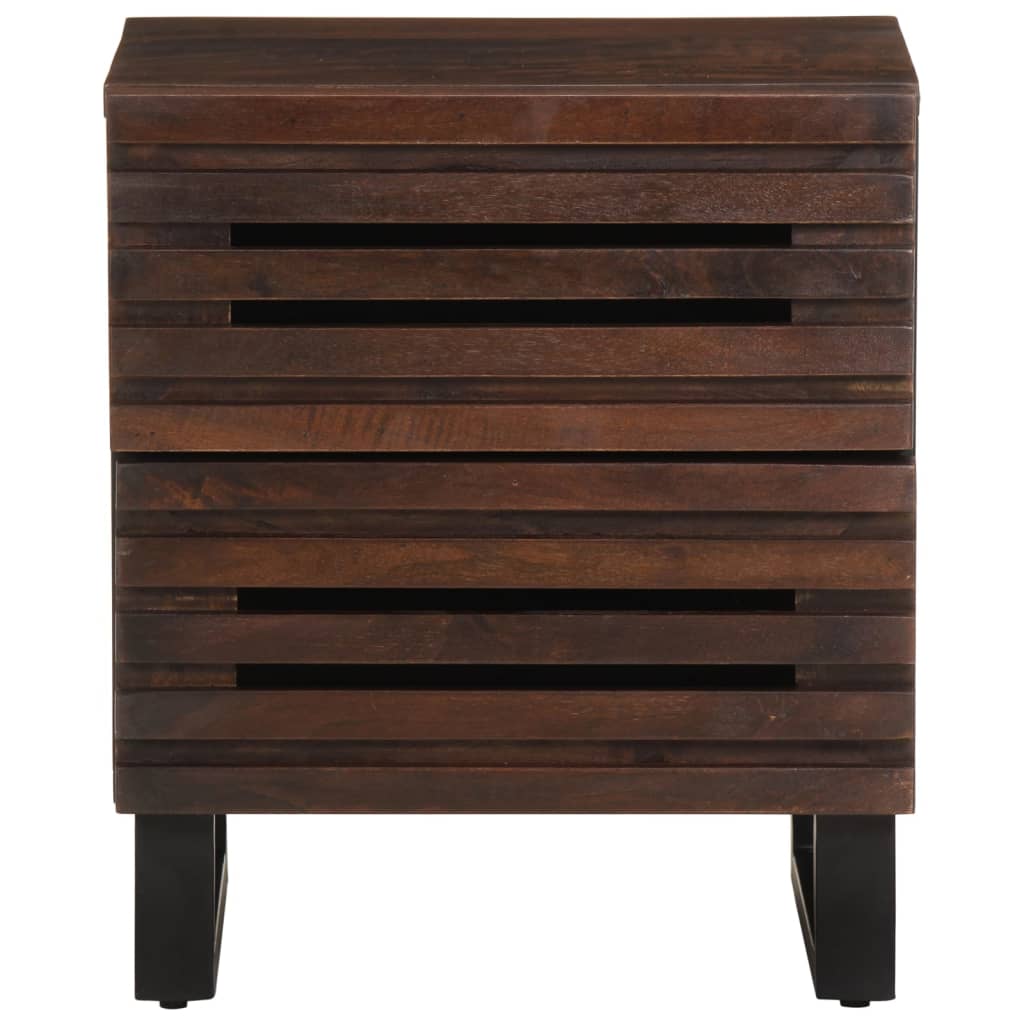 Sängbord Nattduksbord Trä 40x34x46 cm massivt mangoträ