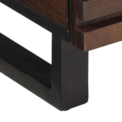 Soffbord Brun 80x55x40 cm massivt mangoträ