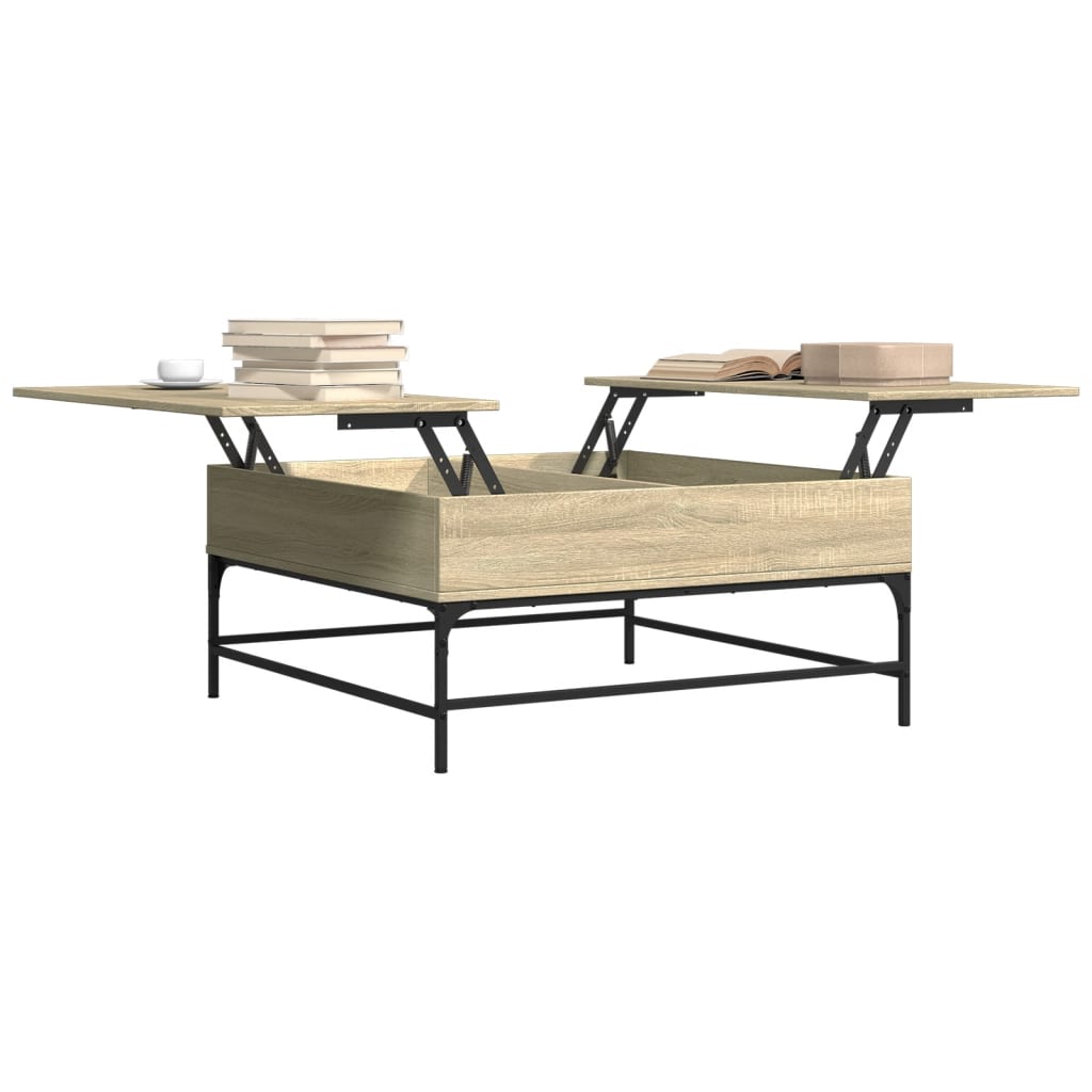 Soffbord Sonoma Ek 95x95x45 cm järn