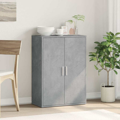 Byrå betonggrå 60x31x84 cm konstruerat trä