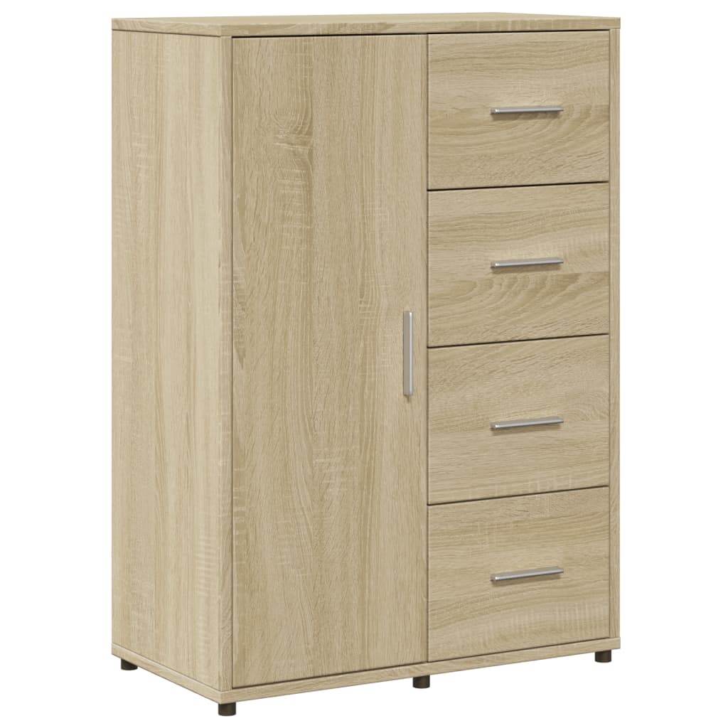 Skänk sonoma-ek 60x31x84 cm konstruerat trä