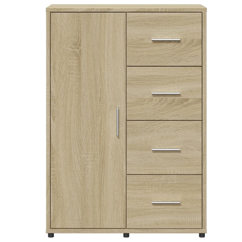Skänk sonoma-ek 60x31x84 cm konstruerat trä