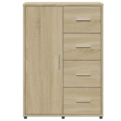 Skänk sonoma-ek 60x31x84 cm konstruerat trä