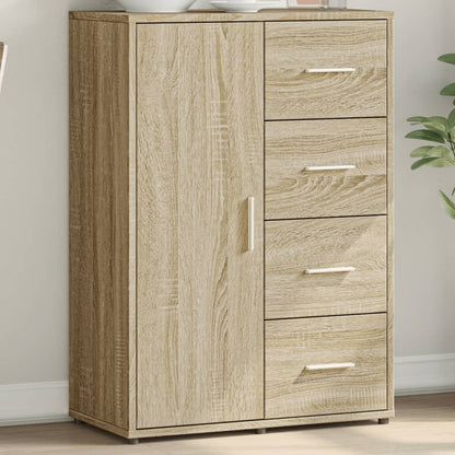 Skänk sonoma-ek 60x31x84 cm konstruerat trä