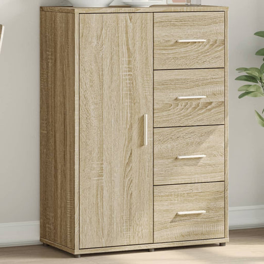 Skänk sonoma-ek 60x31x84 cm konstruerat trä