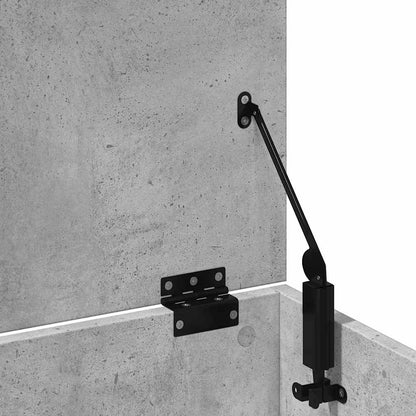 Förvaringskista Betonggrå 102x35x35 cm