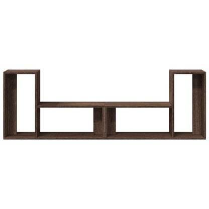 Tv-skåp 2 st brun ek 75x30x50 cm konstruerat trä