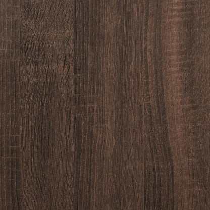 Tv-skåp 2 st brun ek 75x30x50 cm konstruerat trä