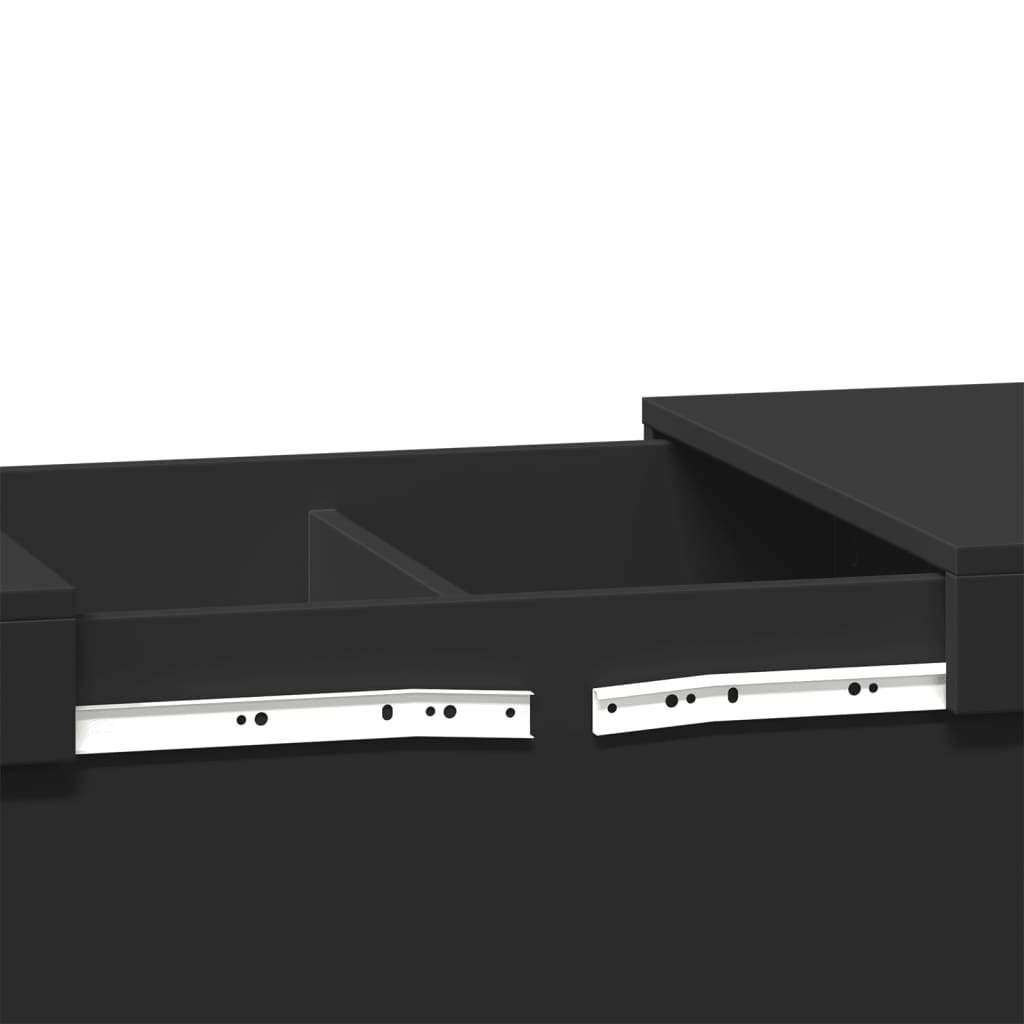 Soffbord Svart 100x55x40 cm