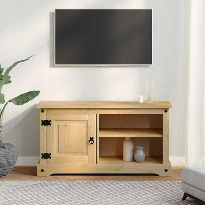 TV-Möbel Trä TV-Bänk Corona 100x40x52 cm massiv furu