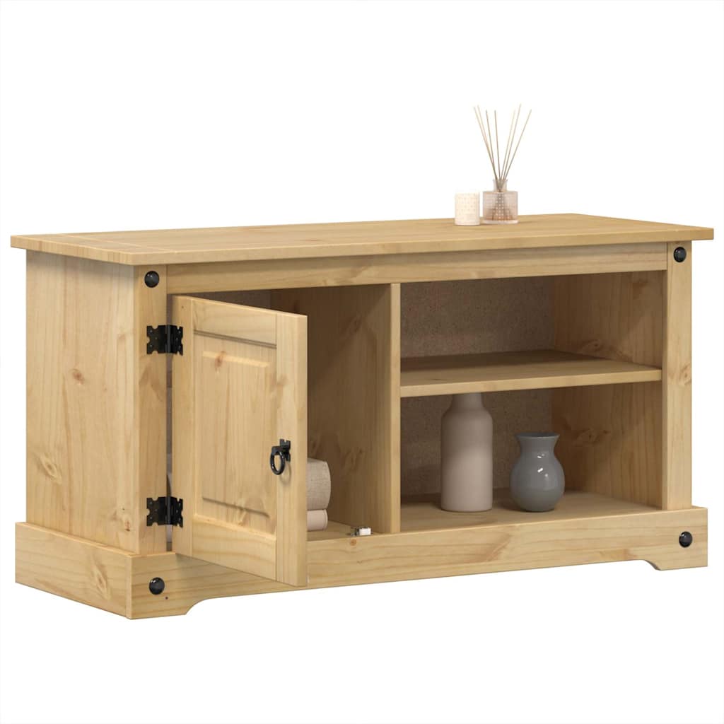 TV-Möbel Trä TV-Bänk Corona 100x40x52 cm massiv furu