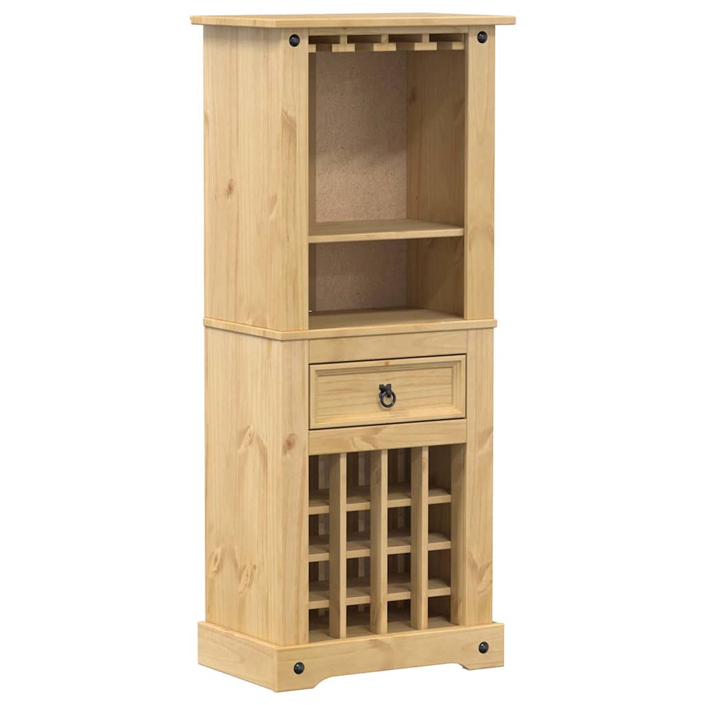 Vinställ Vinhylla Corona 56x35x134,5 cm massiv furu