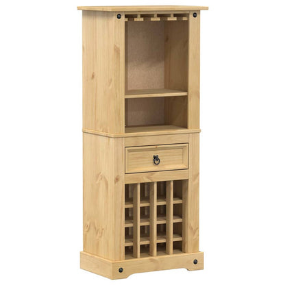 Vinställ Vinhylla Corona 56x35x134,5 cm massiv furu