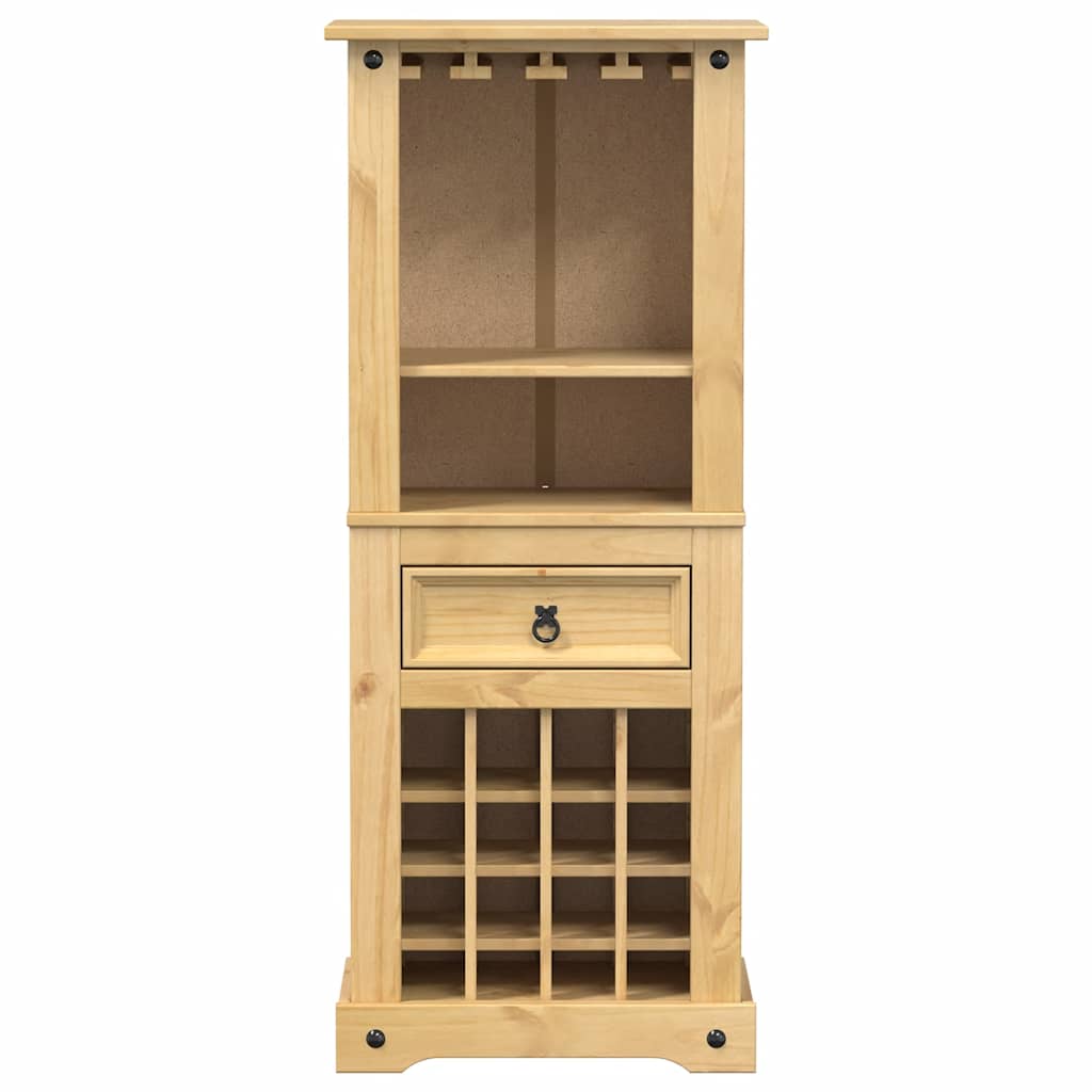 Vinställ Vinhylla Corona 56x35x134,5 cm massiv furu