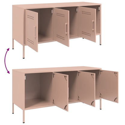 TV-Möbel DIV. TV-skåp rosa 100,5x39x50,5 cm stål