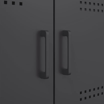 Skåp DIV. Svart 68x39x113 cm stål