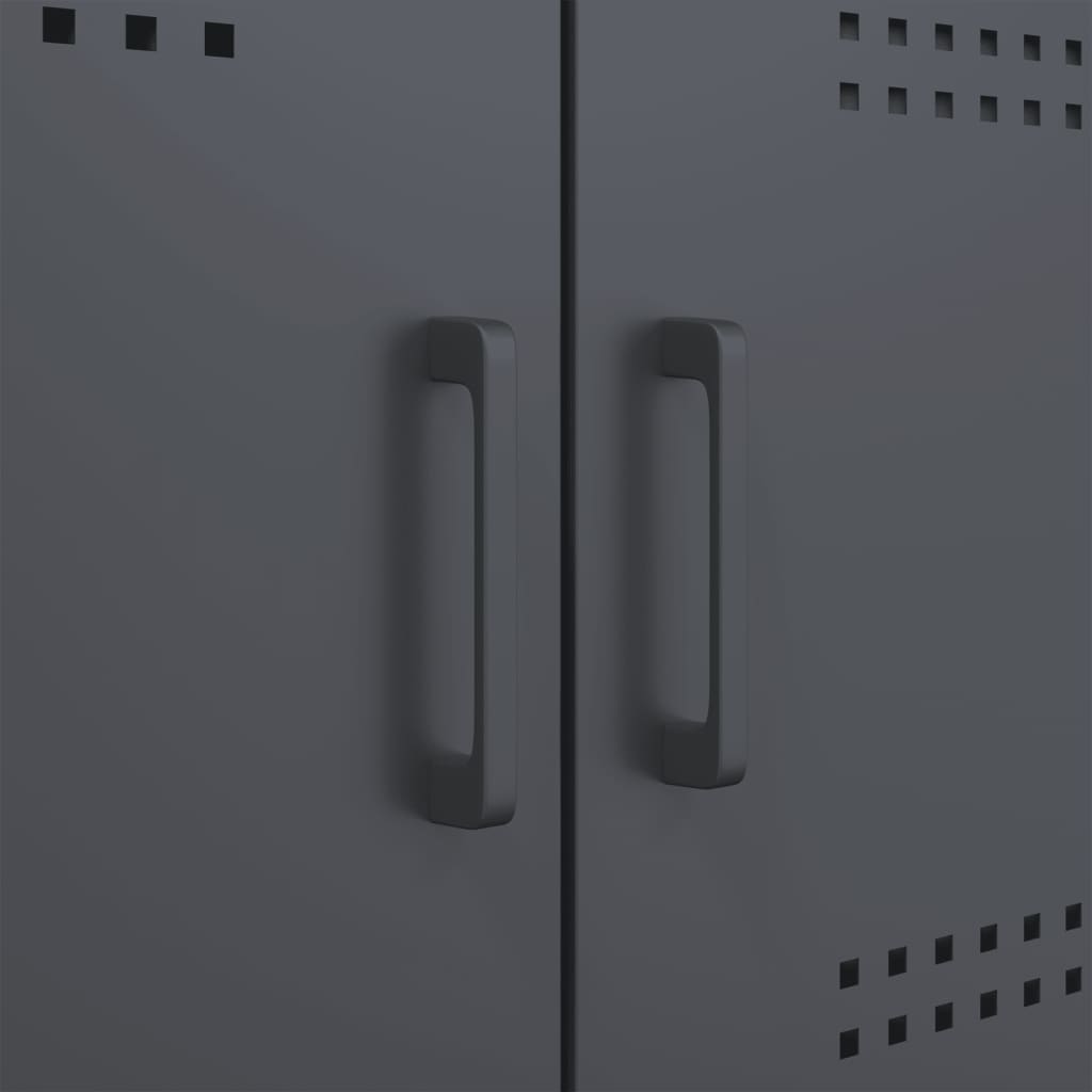 Skåp DIV. antracit 68x39x113 cm stål