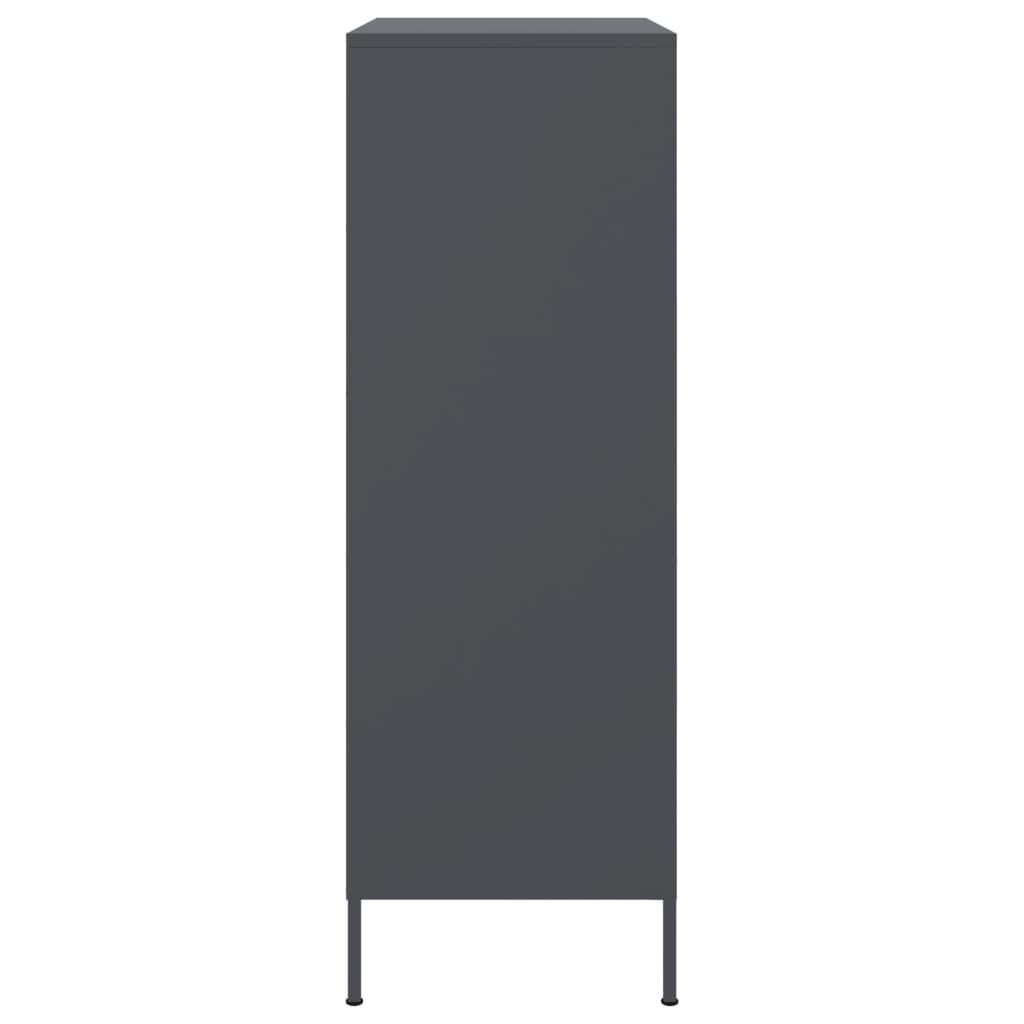 Skåp DIV. antracit 68x39x113 cm stål