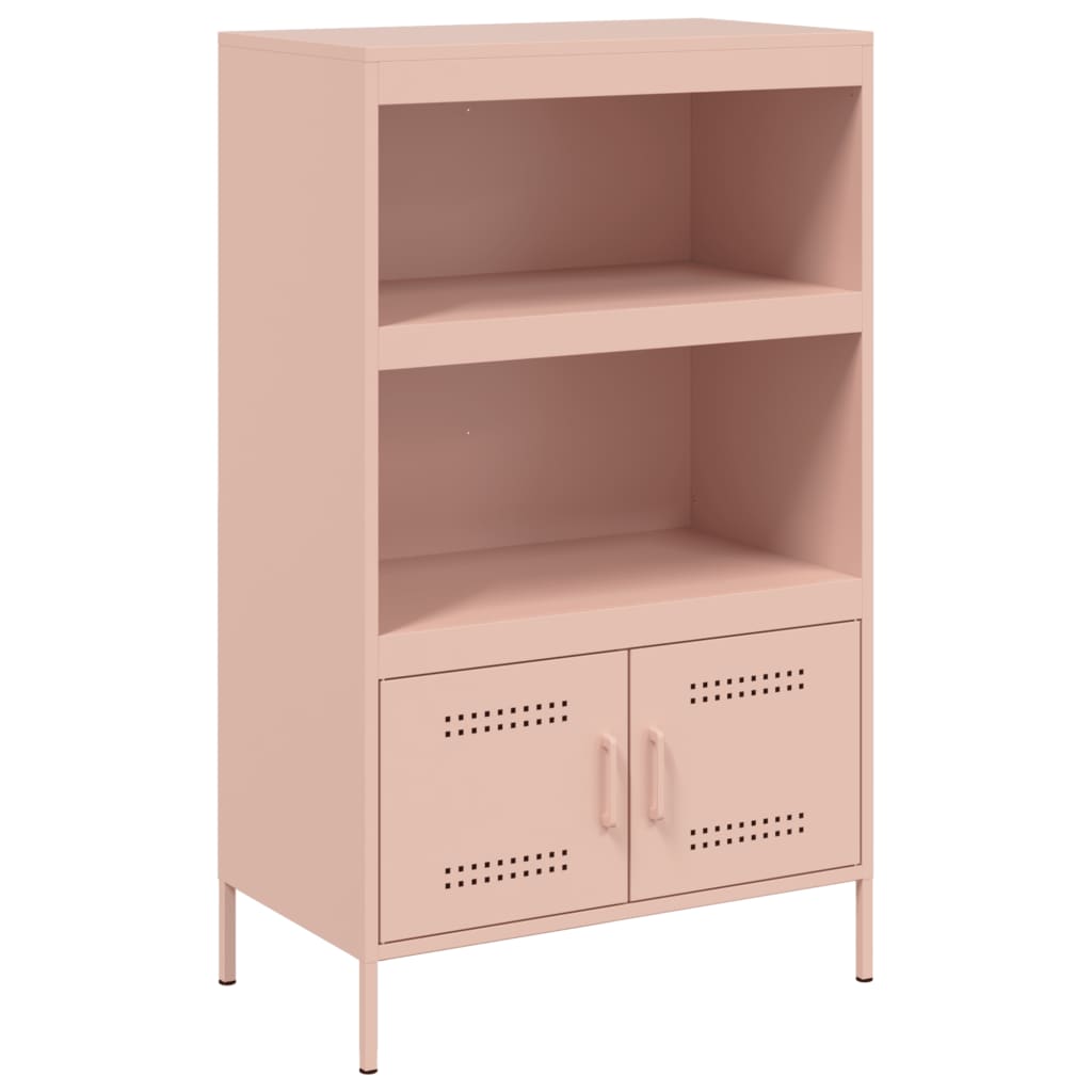 Skåp DIV. rosa 68x39x113 cm stål