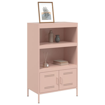 Skåp DIV. rosa 68x39x113 cm stål