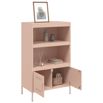 Skåp DIV. rosa 68x39x113 cm stål