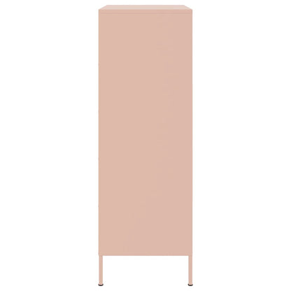 Skåp DIV. rosa 68x39x113 cm stål