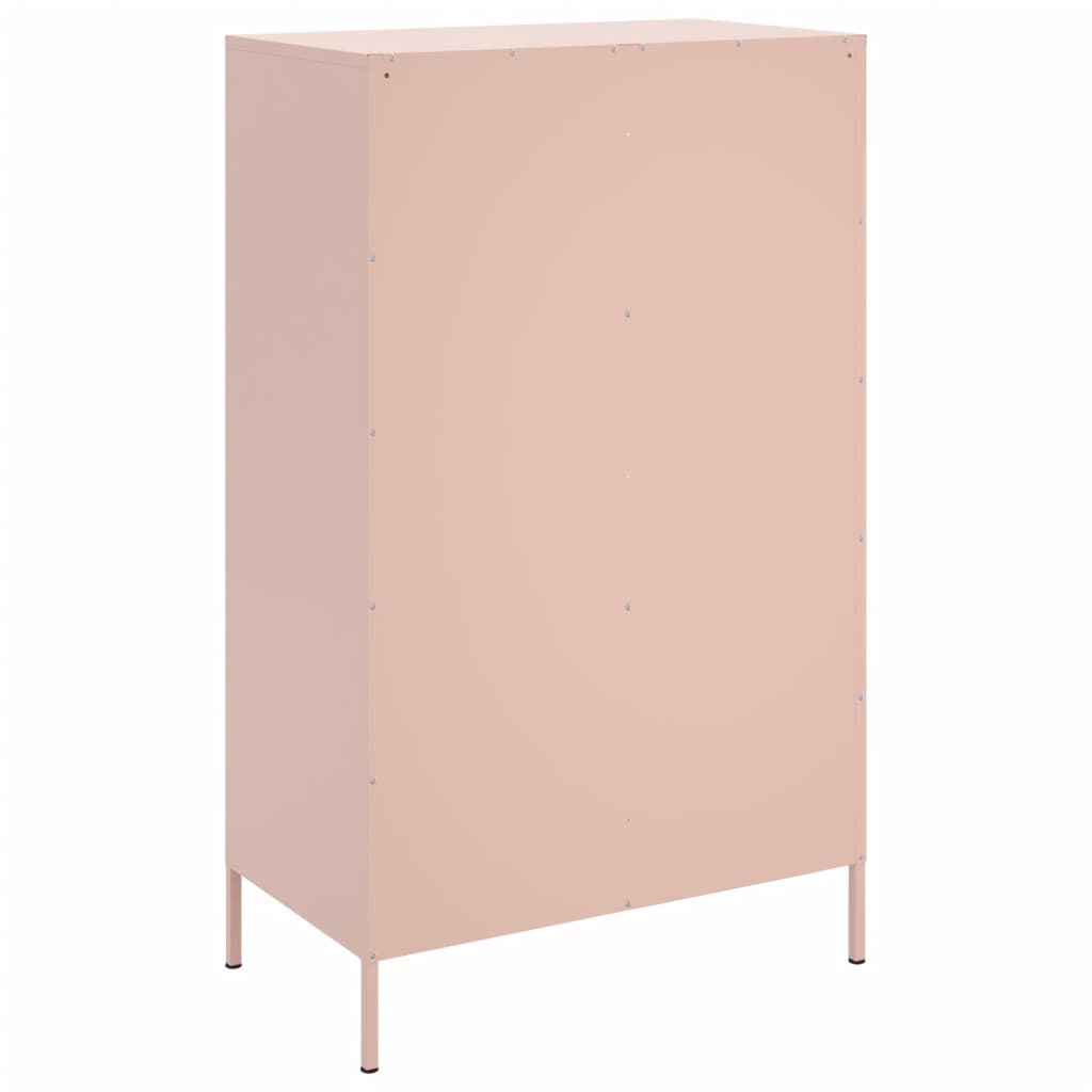 Skåp DIV. rosa 68x39x113 cm stål
