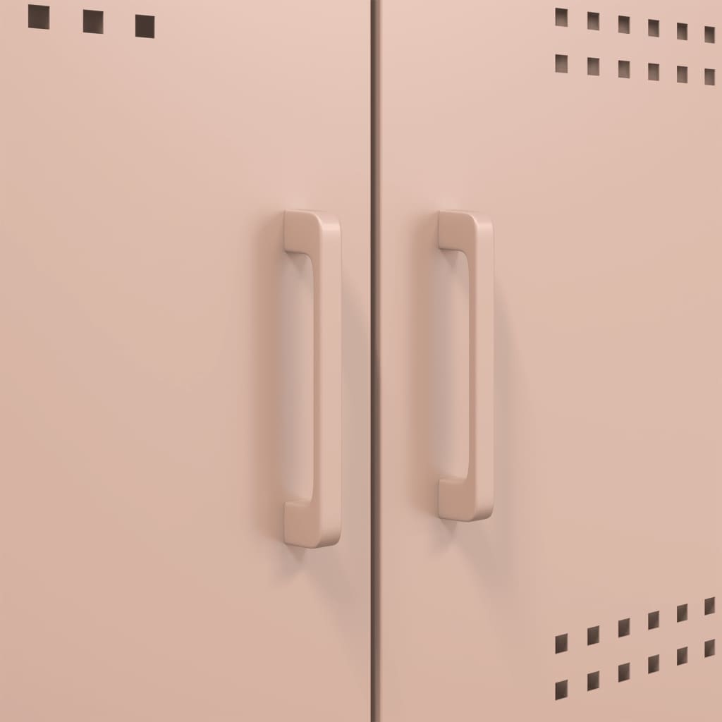 Skåp DIV. rosa 68x39x113 cm stål