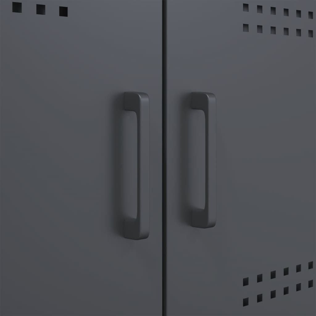 Skåp DIV. antracit 68x39x113 cm stål