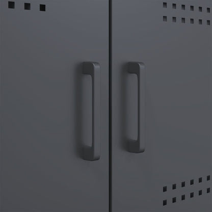 Skåp DIV. antracit 68x39x113 cm stål