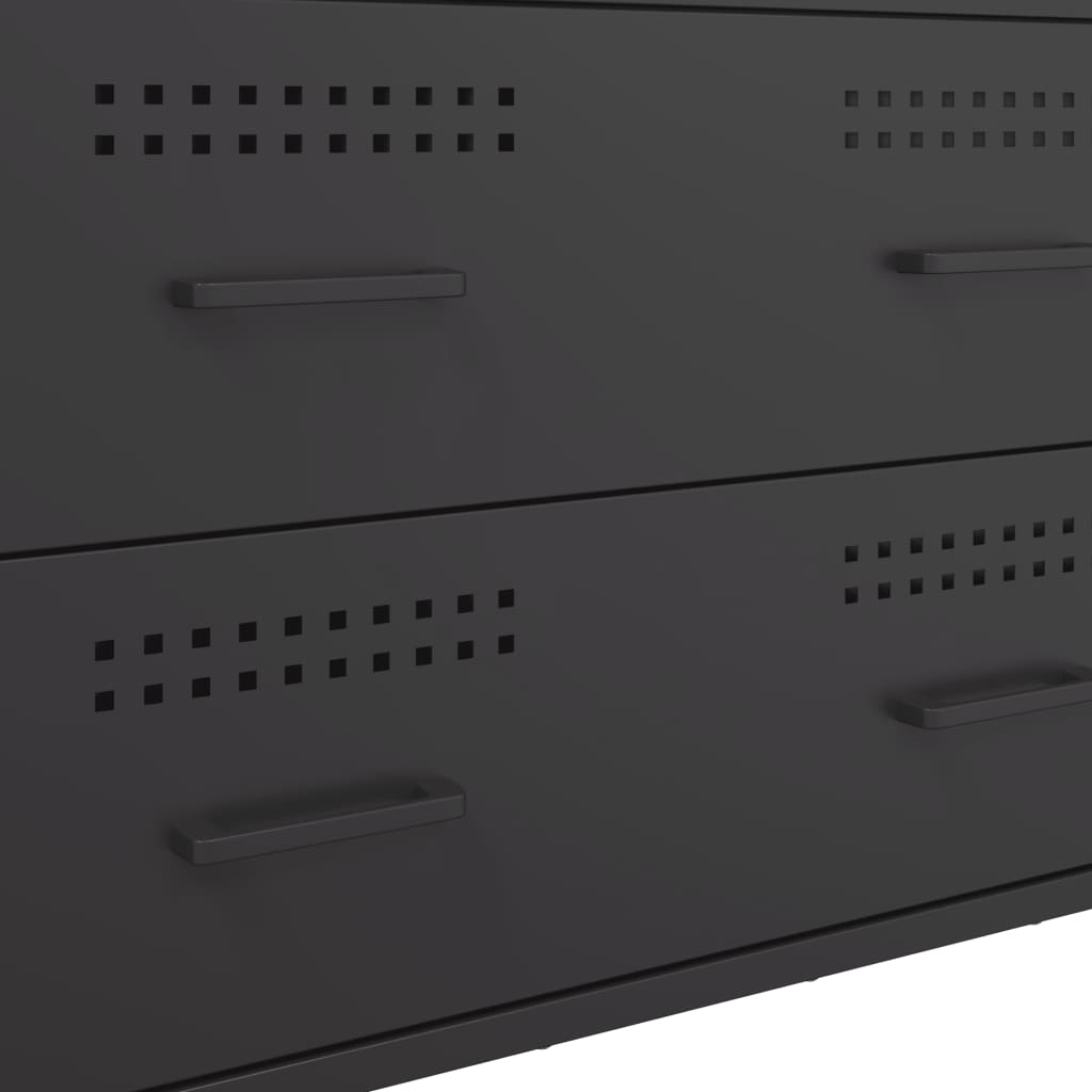 Skänk DIV. Svart 68x39x89 cm stål