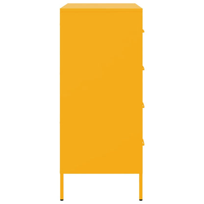 Skänk DIV. senapsgul 68x39x89 cm stål