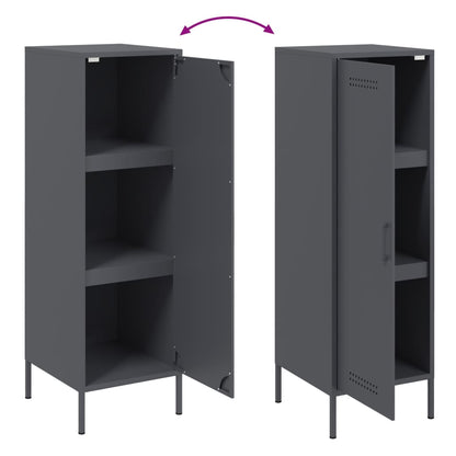 Skåp DIV. antracit 36x39x113 cm stål