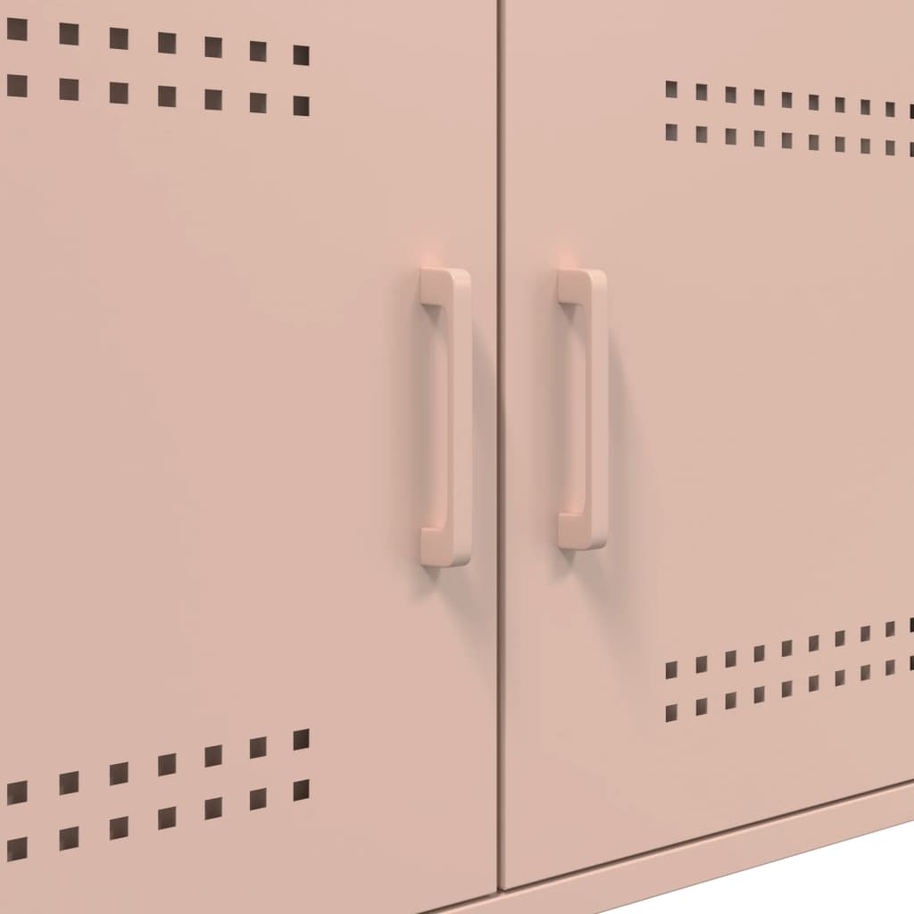 Soffbord DIV. rosa 68x50x50,5 cm stål