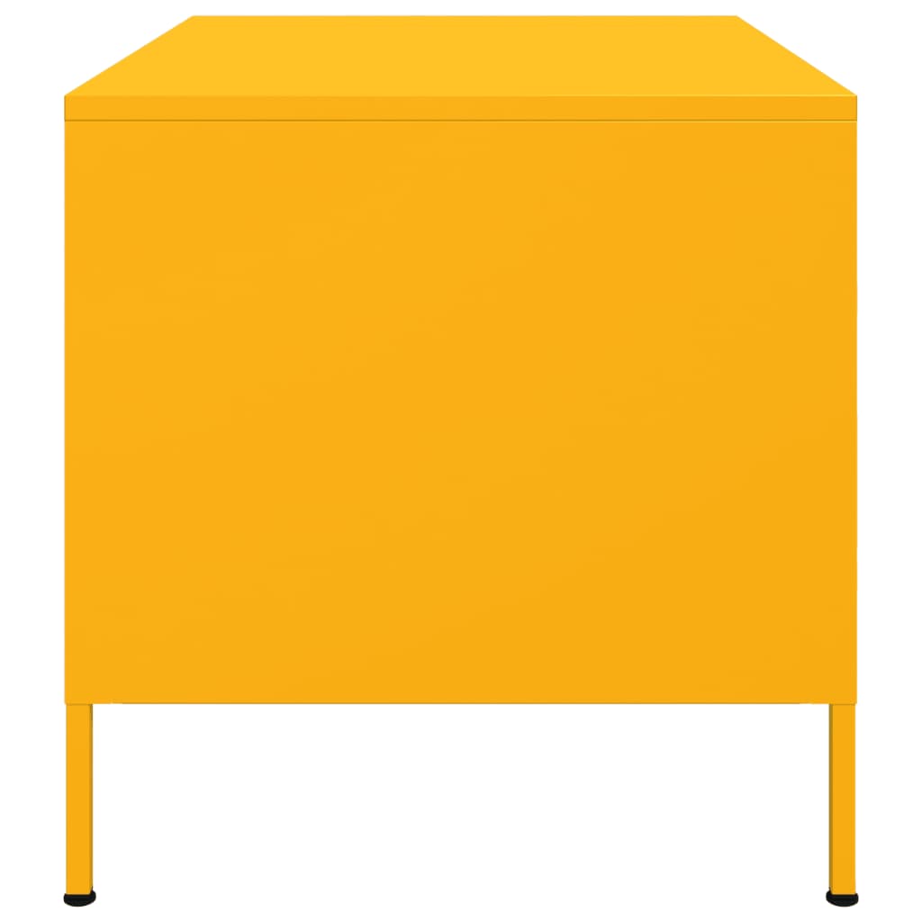 Soffbord DIV. senapsgul 68x50x50,5 cm stål