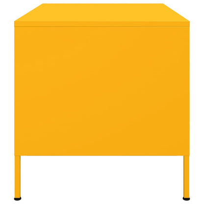 Soffbord DIV. senapsgul 68x50x50,5 cm stål