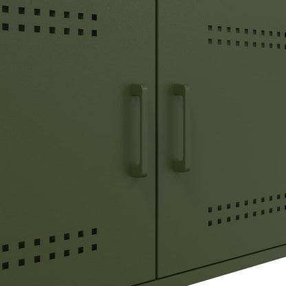 Soffbord DIV. olivgrön 68x50x50,5 cm stål