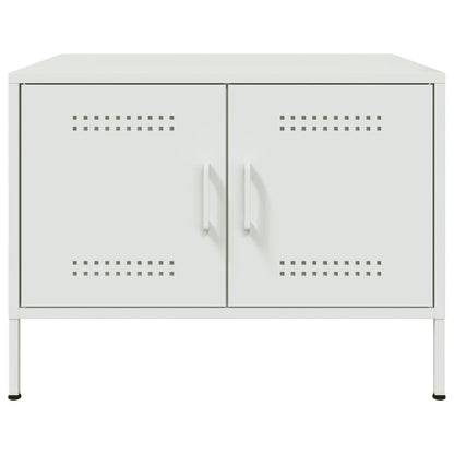 Soffbord Vit 68x50x50,5 cm stål