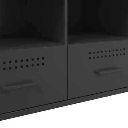 TV-Möbel Svart TV-skåp 100,5x39x50,5 cm stål
