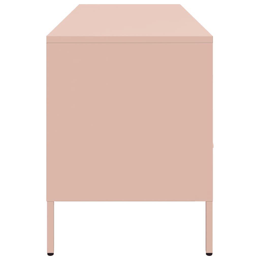 TV-Möbel DIV. TV-skåp rosa 100,5x39x50,5 cm stål
